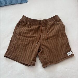 Rhythm Brown Striped Shorts